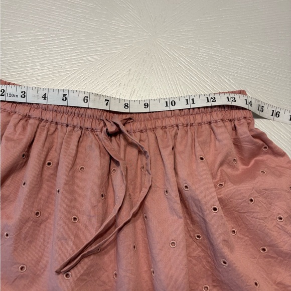 NWT Broderie Anglaise Mini Skirt Organic Cotton Size 6 Coach Light Pink - Picture 13 of 14